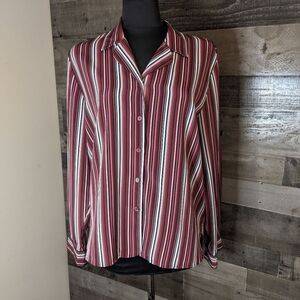 Liz Baker long sleeve button down top 12